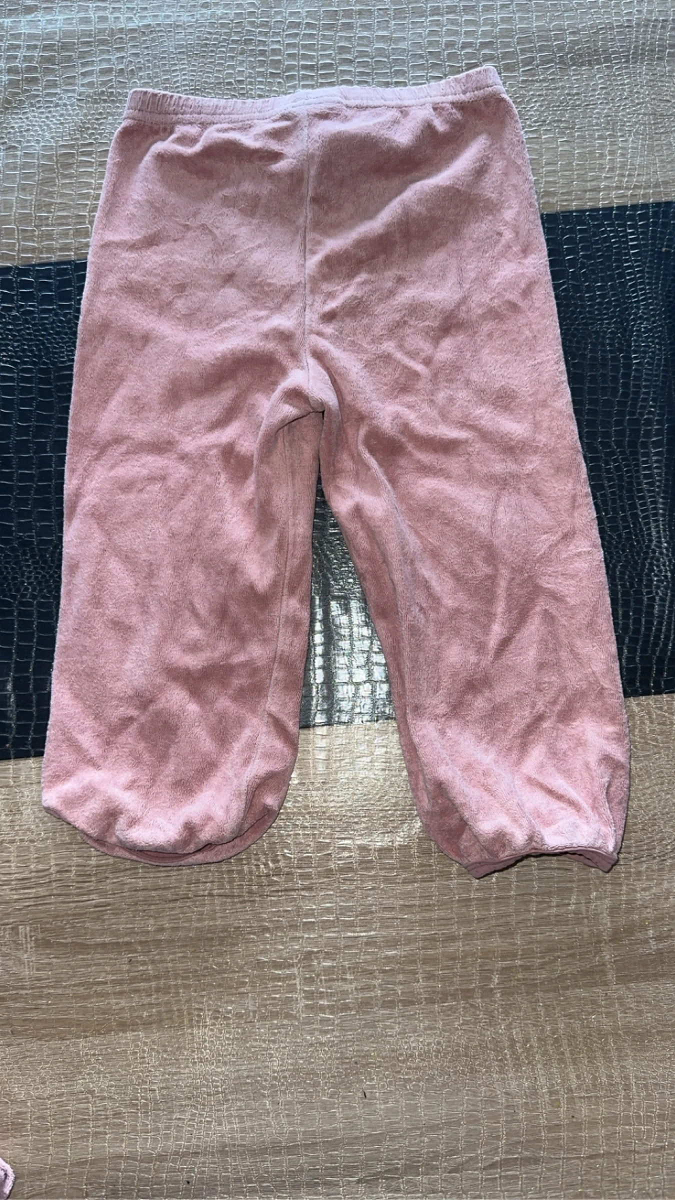 Calça de pijama para meninas pequenas rosa – photo 2